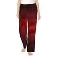 thumbnail image 1 of Balery Red Geometric Pantalones de pijama para mujer, pijamas ultraligeros, pantalones de estar por casa-3X-Large, 1 of 6