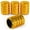GOLD, variant on PC Autoworks Tire Valve Caps – Anti-Rust, Premium Anodized Aluminum, Corrosion-Resistant, Easy Install, Universal Fit – 1 pack/Set of 4 - Ruby