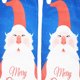 thumbnail image 3 of Calcetines cortos de moda para , calcetín corto de Navidad, transpirable, para niñas, niños y hombres Santa azul, 3 of 3