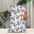 thumbnail image 3 of Fuzoiu Retro Rooster Print Christmas Gift Bag,Burlap Gift Bag with Drawstring Closure & Hang Tag,Perfect for Holidays, Birthdays, and Special Occasions-Medium, 3 of 5