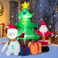 thumbnail image 1 of Costway 7.2 FT Inflatable Christmas Decoration Lighted Blow up Xmas Tree w/ Santa Claus, 1 of 10