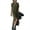 Army Green, variant on Women's Cap Sleeve Crewneck Casual Loose Side Long Beach Maxi Dress