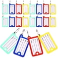 thumbnail image 1 of Minkissy 40Pcs Key Identify Tags Assorted Color PP Clear Window Design for Keys, 1 of 8