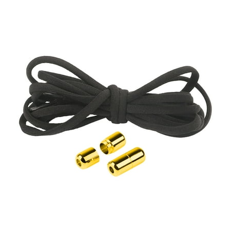 

Fusipu 1 Pair Sneaker Shoelaces Wear-resistant Elastic with Metal Buckles Lock Shoe Laces for Slip On Shoes