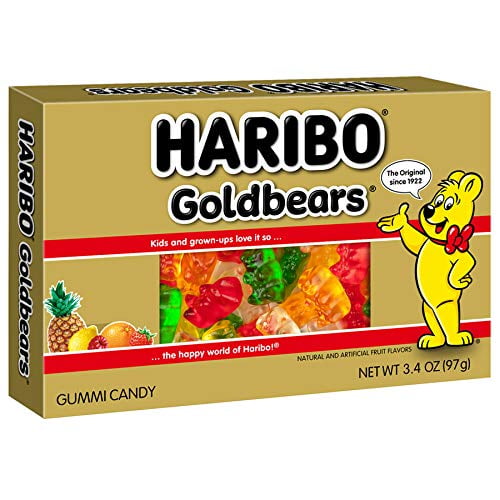 Haribo Gold-Bears Theater Box, 3.4 oz. Box, (Pack of 12)