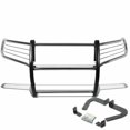 thumbnail image 1 of Black Horse Offroad Grille Guard 17A037400MSS Polished; Stainless Steel; Modular; 1-1/2 Inch Diameter; With Brush Guard; Without Skid Plate; With Mounting Points For Lights, 1 of 5