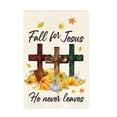 thumbnail image 2 of Thanksgiving Garden Flag 18X12 Inch Linen Fall for Jesus Design Outdoor Fall Decor for Porch Yard Thanksgiving Decorations Outdoor 1 Pack, 2 of 6