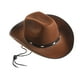 thumbnail image 1 of Sombrero de vaquero occidental, sombrero Fedora, sombreros con cordón, sombrero de copa de jazz, sombrero para el sol para Café, 1 of 9