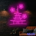 thumbnail image 5 of Handmadetneonsign Japanese Temple Neon Sign, Japan Pagoda Led Sign, Pagoda Home Wall Decor 92840, 5 of 5