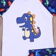 thumbnail image 2 of ITFABS Boy's Two Pcs Summer Beach Bathing Suit, Cartoon Printed Swimwear, 2 of 4