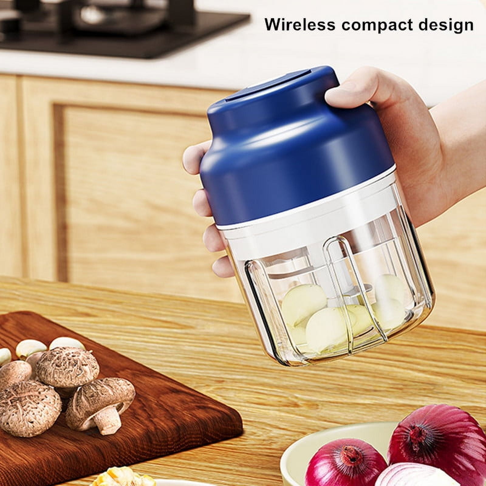 Totoro Hero Electric Garlic Puree Machine Wireless Mini Garlic Press Automatic Stirring And Peeling Machine Kitchen Garlic Puller Garlic
