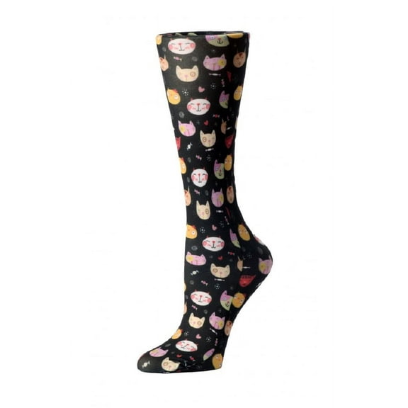Cutieful Compression Socks Sheer Color: Crazy Cats, Size: OS