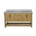 thumbnail image 7 of Birmingham 72" Bathroom Vanity with Driftwood Cabinet and Carrara Marble Top, 7 of 7