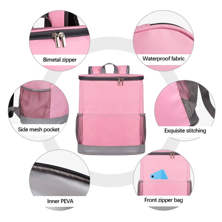 Lksixu Camping Cooler Backpack, 30 Cans Large Capacity Leak  display picture 1