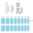 thumbnail image 3 of Semi Gel Nail Strips French Tip 20 PCS White Tips Clear Base Gel Nail Stickers Kit Works Gel Nail Wraps Salon & Easy To Use, 3 of 6
