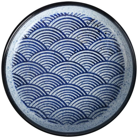 

TOYMYTOY Japanese Style Ceramic Plate Food Plate Vintage Dinner Plate Home Supplies