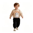 thumbnail image 3 of CAIVO Little Boys Halloween 2 Piece Outfit Sets Long Sleeve Crew Neck Sweatshirt and Jogger Pants Set Kids Fall Casual Clothing Set, 3 of 5