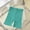Green, variant on Ovbmpzd High Waisted Toddler Shorts Girls Green Stretchy Sports Yoga Capris Preemie Baby Pants for Girls 100/6 Months