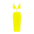 thumbnail image 4 of Traje de baño de tres piezas de bikini cómodo de nailon de color sólido para mujer Traje de baño de tres piezas para mujer OAVQHLG3B Store  lin121212, 4 of 4