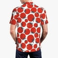 thumbnail image 6 of Wukai Hand Drawn Tomatoes Men’s Polo Shirts,Quick-Dry Athletic Shirt,Classic Fit Shirts-XX-Large, 6 of 8
