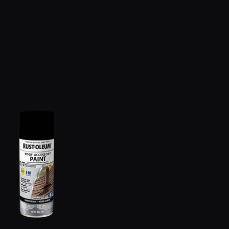 Rust-Oleum 285227 Roofing Accessory Coating Spray, 12 oz, Carbon Black