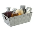 thumbnail image 6 of Simplify 2 Pack Small Woven Storage Shelf Basket in Grey, 6 of 10