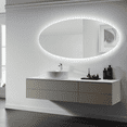 thumbnail image 4 of Modern Mirrors Aurora Oval Lighted Bathroom Vanity Mirror with Dimmable Daylight LED Lighting, 4 of 7