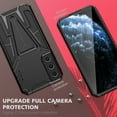 thumbnail image 4 of For Samsung Galaxy S22 Plus Case, Built-in Kickstand Full Body Heavy Duty Rugged Shockproof Drop Proof Protective Cover with Magnetic Car Mount for Samsung Galaxy S22 Plus 6.6 inch 2022,Black, 4 of 7