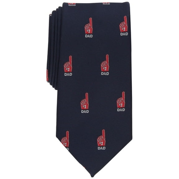 Club Room Men's Necktie Classic 1 Dad Tie Navy Blue OS