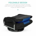 thumbnail image 5 of 360-Degree Swivel Gaming Floor Chair Armrest Handles Foldable Adjustable Backrest - Blue, 5 of 5