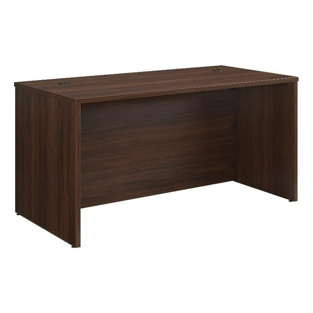 Pemberly Row Contemporary 60x30" Engineered Wood Desk in Noble Elm/Brown