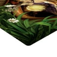 thumbnail image 2 of Ambesonne Cartoon Fitted Sheet, Forest Elf in Cocoon Night, Twin Size, Green Brown, 2 of 3