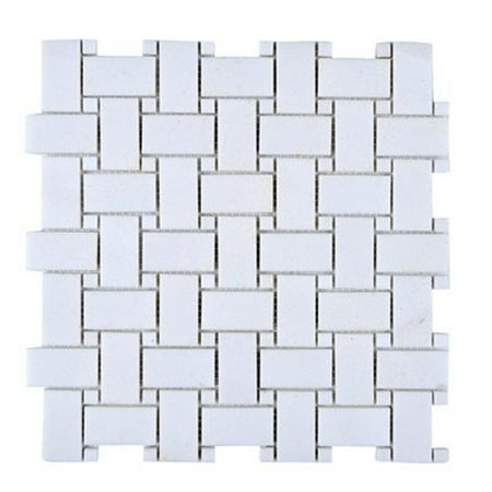 Legion Furniture MS-STONE06 Tile Mosaic With Stone, Off White