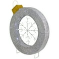 thumbnail image 5 of Northlight LED Lighted Silver Tinsel Ornament with Snowflake Outdoor Christmas Decoration - 21.5", 5 of 6