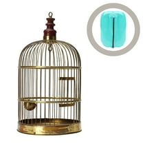 STOBOK Large Bird Cage Cover Polyester Sky-blue Privacy Cover For Pet Bird Cages 1Pack