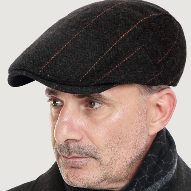 Classic Beret Caps Wool Berets Hat for Middle-aged and Old People Driving Hunting