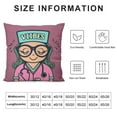 thumbnail image 5 of Nawypu  Cutel Funny Dancing Nurse and Flowers Nurse Vibes Retro Art - Pillow Cases, 5 of 5