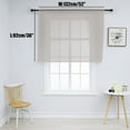 thumbnail image 3 of 1Pc Solid Color Modern Sheer Small Curtain for Kitchen and Living Room 52 x 36 Inch, 3 of 6