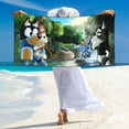 thumbnail image 4 of Lsque Bluey Pattern Microfiber Bath Beach Towel Silver Fox Velvet Beach Towel Oversized Quick Dry Absorbent for Pool Swimming Bathroom 27.5x55in, 4 of 5
