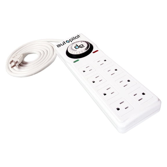 Hydrofarm Surge Protector with 8 outlets & Timer