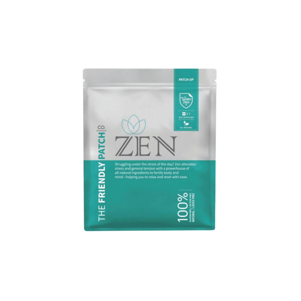 Zen Stress Patch, transdermal stress patch with ashwagandha, gaba, gotu ...