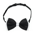 thumbnail image 2 of Premium Men's 2-Tone Adjustable Tuxedo Neck Bowtie Bow Tie, 2 of 2