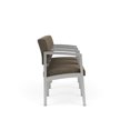 thumbnail image 4 of Lenox Steel Reception Waiting Room 3 Seats Chair / Silver Steel / Brown, 4 of 5