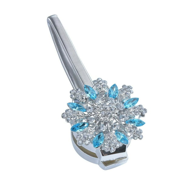 1 pieza de abrazadera para cortina de cristal con hebillas decorativas Agua Azul