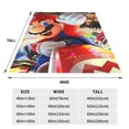 thumbnail image 4 of Lsque Mario Pattern Fuzzy Fleece Throw Blanket Extra Large,Super Soft,Fluffy and Warm Blankets for Couch,Bed,All Season Use (60"x50"), 4 of 7