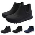 thumbnail image 5 of Waterproof Rain Boots for Women Men Unisex Chelsea Ankle Short Rainboots Rubber Garden Shoes Work Booties, 5 of 6