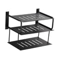 thumbnail image 2 of Estante de proyector de 3 capas para el organizador de pared enrutador Stand PRÁCTICA Caja de almacenamiento de estante de enrutador para la cámara Negro, 2 of 8