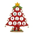 thumbnail image 3 of Decoración de Escritorio de Navidad BLESIY Mini Árbol de Madera Rojo, 3 of 8