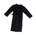 thumbnail image 4 of arctrm 1/6 Scale Action Figures Long Windbreaker Figure Costume Miniature Trench Jacket Black, 4 of 10