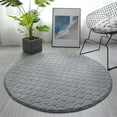 thumbnail image 2 of Clearance under $10 Tyidzon Round Rug Ultra Soft Modern Area Rug, Rug Home Room Plush Carpet Decor Floor, Mat Rug Circle Rug, 2 of 2